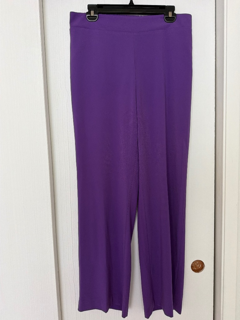 New York & Company Purple Wide Leg Pants Size Large NWT